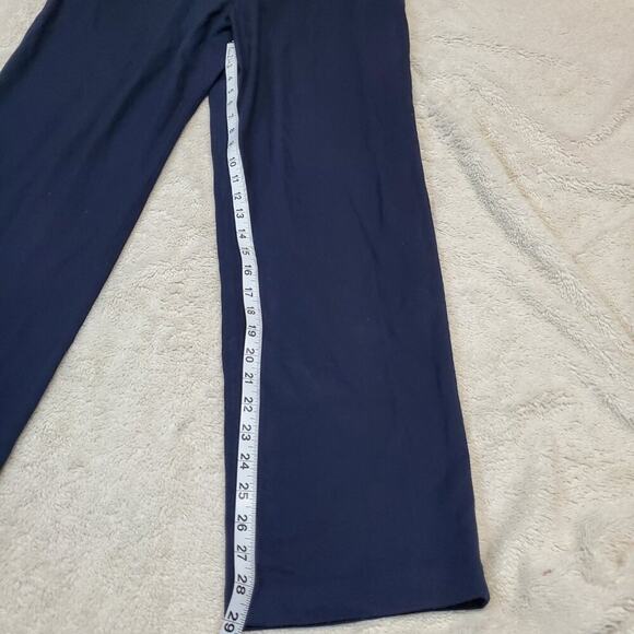 Banana Republic Navy Blue Casual Basic Straight Leg Slim Fit Drawstring Pant 38R - Picture 5 of 8